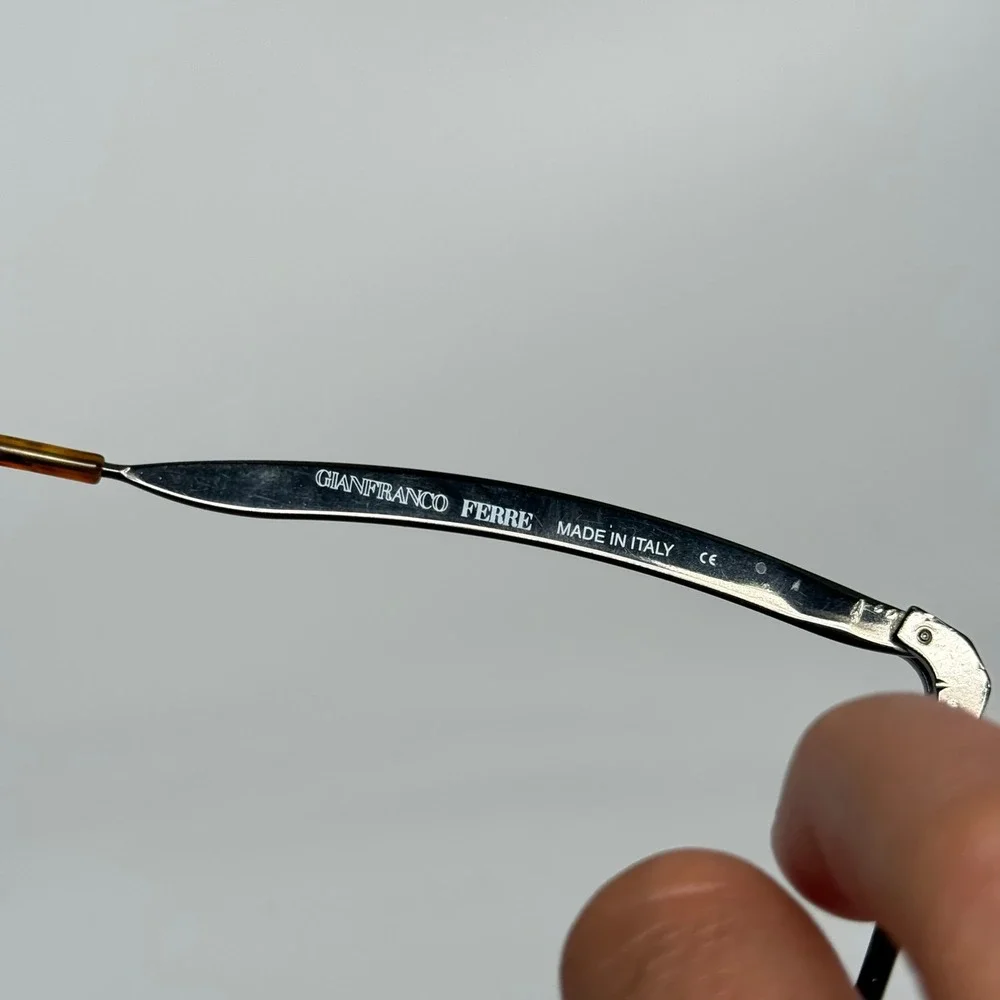 Gianfranco Ferre GFF 264/S Vintage Oval Eyeglasses Gunmetal‎ Italy 52-20-140